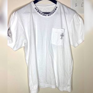 CHROME HEARTS TEE WHITE/BLACK SIZE LARGE
